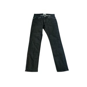 FIVE FOUR Los Angeles Black Denim Straight Leg Jeans Women's Size 31‎